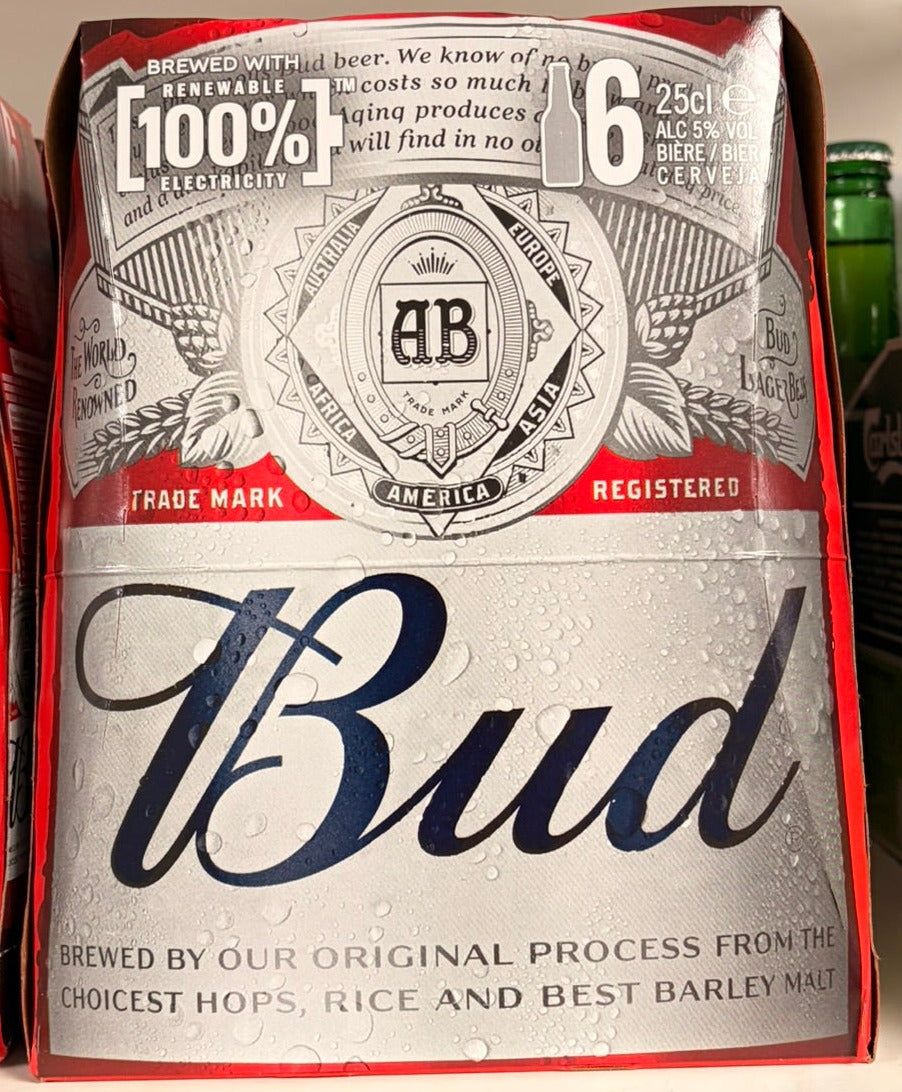 BIERE BUD 6X25CL 5D