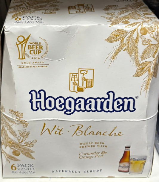 BIERE HOEGAARDEN 4D9 6X25CL