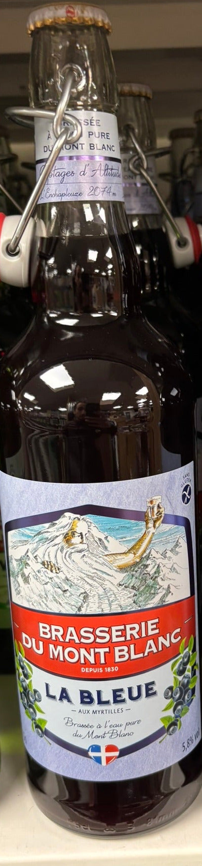 BIERE BLEUE MONT BLANC